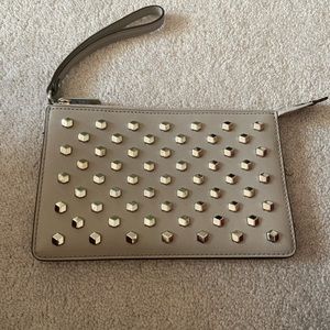 MICHAEL KORS Grey Wristlet/Clutch